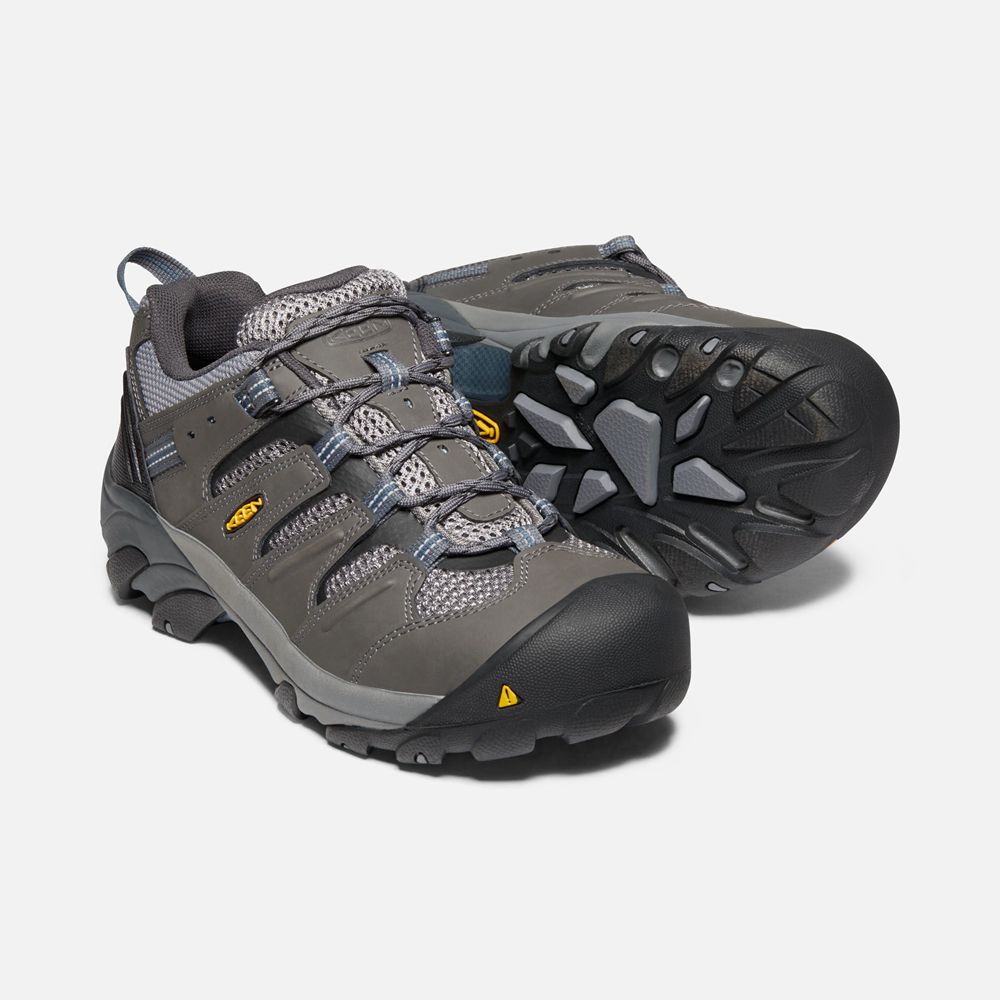 Keen Werkschoenen Heren Zwart Bruin - Lansing Laag (Steel Toe) - 86347-YECV